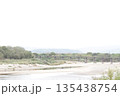 木津川と流れ橋の風景 135438754