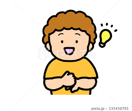 解決した　茶髪の男の子 135438791