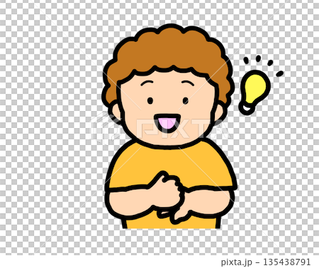 解決した　茶髪の男の子 135438791