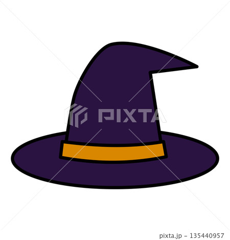 ハロウィンの魔女の帽子 135440957