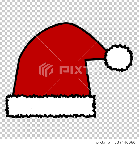 Simple Santa Claus hat for Christmas Simple Santa Claus hat for Christmas 135440960