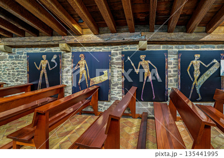 Interior of the castle of Xavier, Javier, Navarre, Spain. 135441995