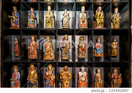Interior of the Cathedral Saint Mary in Pamplona, Navarre, Spain 135442007