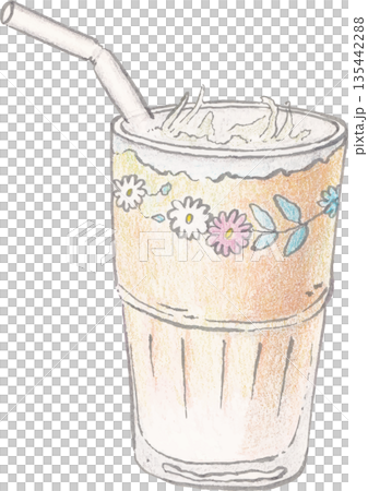 Beverage artistic watercolor drink graphic Beverage artistic watercolor drink graphic 135442288