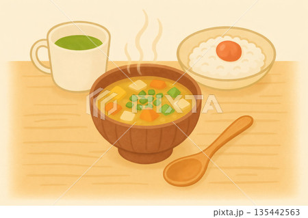 お腹にやさしい朝食 お腹にやさしい朝食 135442563