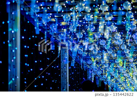 【愛知県飛島村】とびしま宵あかり　風鈴とイルミネーションの絶景 135442622