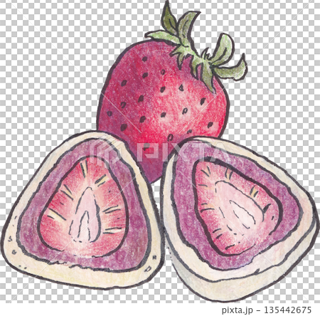 Bakery dessert watercolor clipart elements 135442675