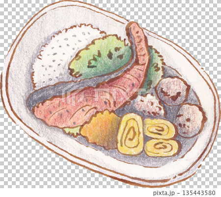 Food Watercolor Painting Hand Drawn Illustration Food Watercolor Painting Hand Drawn Illustration 135443580