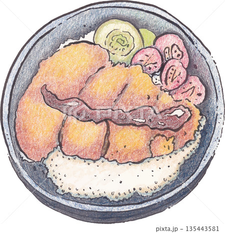 Food Watercolor Illustration for Cooking Concept 135443581