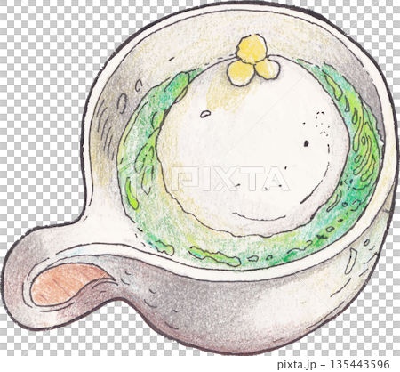 ice cream Watercolor Illustration Element for Menu and Design ice cream Watercolor Illustration Element for Menu and Design 135443596