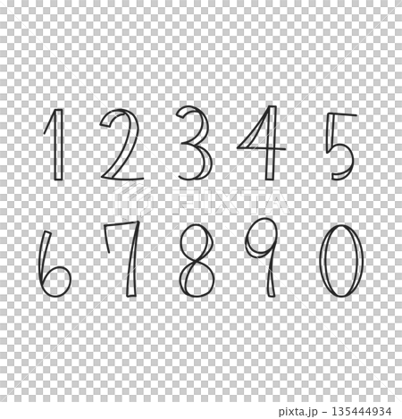 時尚數位插圖集 時尚數位插圖集 135444934