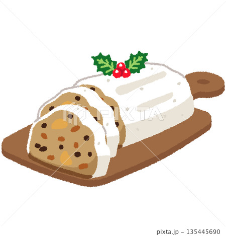 シュトーレンのイラスト 135445690