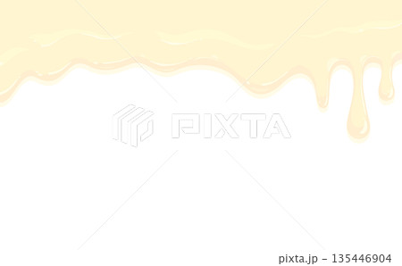 とろけるホワイトチョコレートイラスト 135446904