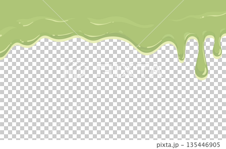 とろける抹茶チョコレートイラスト 135446905