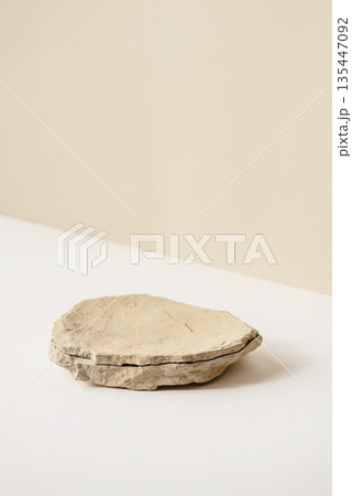 Background for cosmetic products of natural beige color. Background for cosmetic products of natural beige color. 135447092