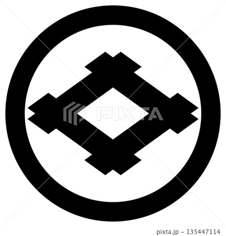 丸に井桁といいます。梶川正之、末吉吉安、浅井政高の家紋です。 135447114