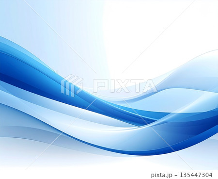 透明感のある青の抽象背景 135447304
