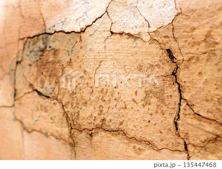 Cracked Old Wall Texture Background 135447468