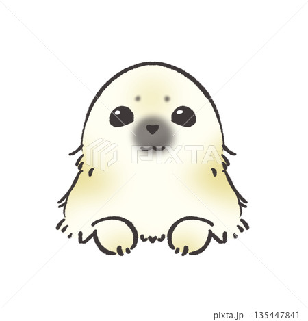赤ちゃんアザラシのアイコン 135447841
