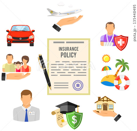 Insurance Services Infographics 135448495
