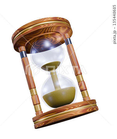 砂時計 hourglass sand clock sand glass(透過素材) 砂時計 hourglass sand clock sand glass(透過素材) 135448685