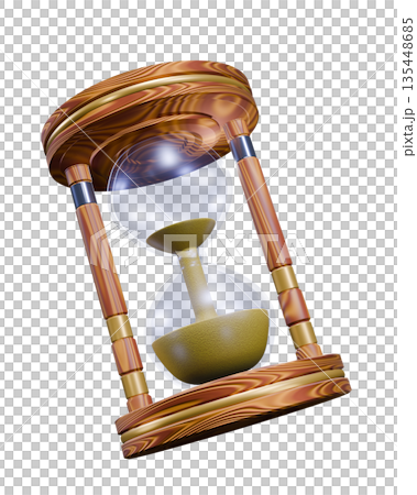 砂時計 hourglass sand clock sand glass(透過素材) 砂時計 hourglass sand clock sand glass(透過素材) 135448685