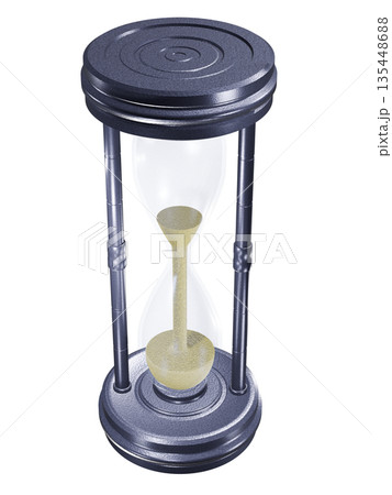 砂時計　hourglass　sand clock  sand glass（透過素材） 135448688