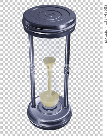 砂時計　hourglass　sand clock  sand glass（透過素材） 135448688