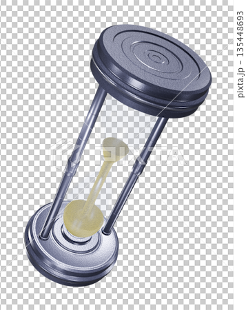 Hourglass sand clock sand glass (transparent material) 135448693