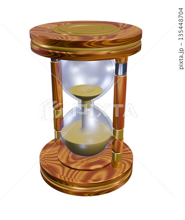 砂時計　hourglass　sand clock  sand glass（透過素材） 135448704