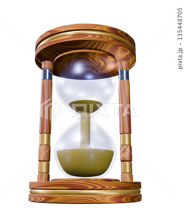 砂時計 hourglass sand clock sand glass(透過素材) 砂時計 hourglass sand clock sand glass(透過素材) 135448705