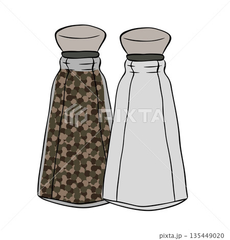 jar for salt or pepper. salt shaker and pepper shaker doodle hand drawn icon. jar for salt or pepper line clipart symbol. composition hand drawn illustration. Vector graphic line ink colored art. jar for salt or pepper. salt shaker and pepper shaker doodle hand drawn icon. jar for salt or pepper line clipart symbol. composition hand drawn illustration. Vector graphic line ink colored art. 135449020