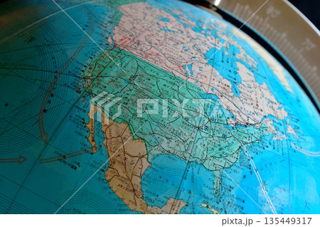 北米大陸の地球儀 北米大陸の地球儀 135449317