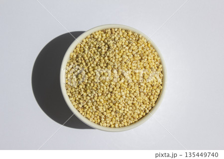 It's millet rice in a bowl. It's millet rice in a bowl. 135449740