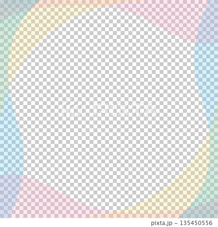 簡潔的背景,帶有曲線、邊框和正方形尺寸 簡潔的背景,帶有曲線、邊框和正方形尺寸 135450556