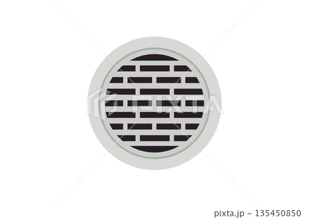 シンプルな排水溝のイラスト素材 ベクター シンプルな排水溝のイラスト素材 ベクター 135450850