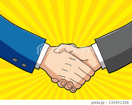 人物, 握手, 人, 男, 男性, 手, ビジネス 135451108