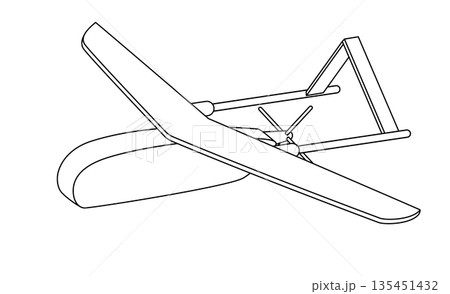 fixed wing drone unmanned aerial vehicle uav for surveillance mapping or military technology transportation flight aviation simple fixed wing drone unmanned aerial vehicle uav for surveillance mapping or military technology transportation flight aviation simple 135451432