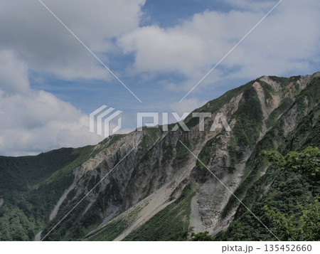 夏空に映える伯耆大山の稜線 135452660