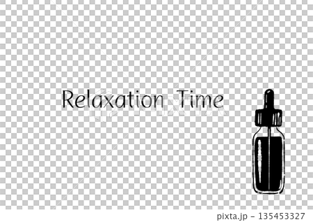 Aroma and fragrance hand-drawn monochrome illustration material set (essential oils, incense, patterns, etc.) Aroma and fragrance hand-drawn monochrome illustration material set (essential oils, incense, patterns, etc.) 135453327