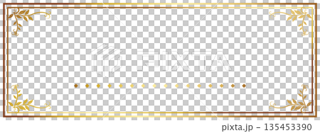 Luxurious leaf banner background in black and gold Luxurious leaf banner background in black and gold 135453390