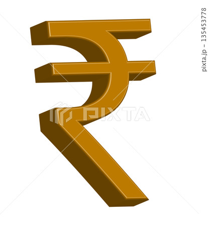 3D Golden Rupee Symbol: Glossy Metallic Indian Currency Sign for South Asian Finance, Banking, and Wealth Management Branding 3D Golden Rupee Symbol: Glossy Metallic Indian Currency Sign for South Asian Finance, Banking, and Wealth Management Branding 135453778