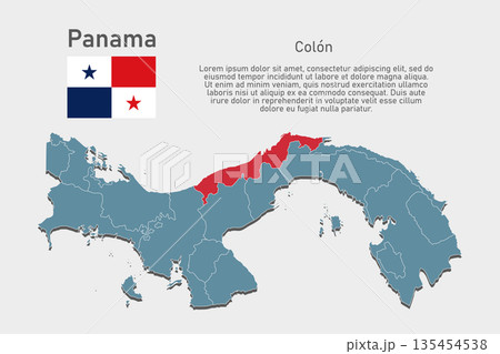 Vector map of Panama - Colon Province 135454538