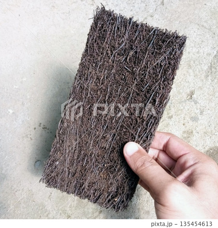 Rectangular Dried Fern Root Fiber Slab for Orchid and Epiphyte Planting 135454613