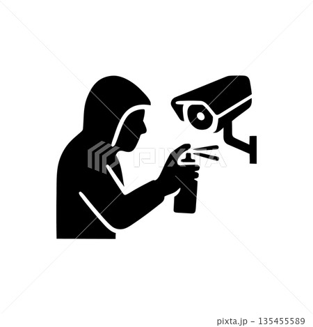 Surveillance System Sabotage Icon 135455589