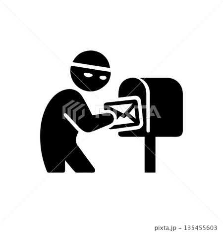 Identity Fraud Mail Icon Identity Fraud Mail Icon 135455603
