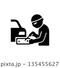License Plate Tampering Icon 135455627
