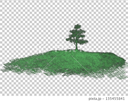 大きな木のある風景 大きな木のある風景 135455841