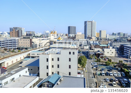 刈谷市、刈谷駅付近の遠景 刈谷市、刈谷駅付近の遠景 135456020