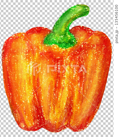 紅辣椒插圖油畫棒繪畫 135456100